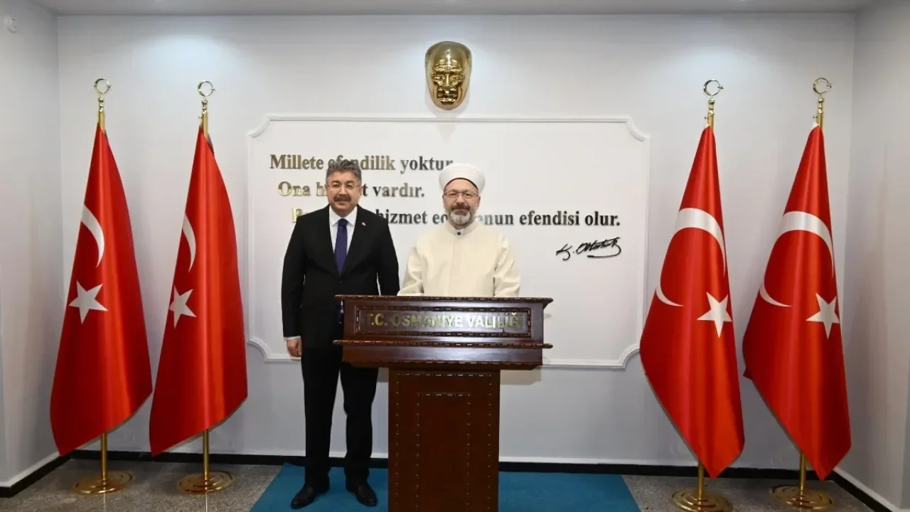 Ali Erbaş, Osmaniye Valiliği’ni Ziyaret Etti