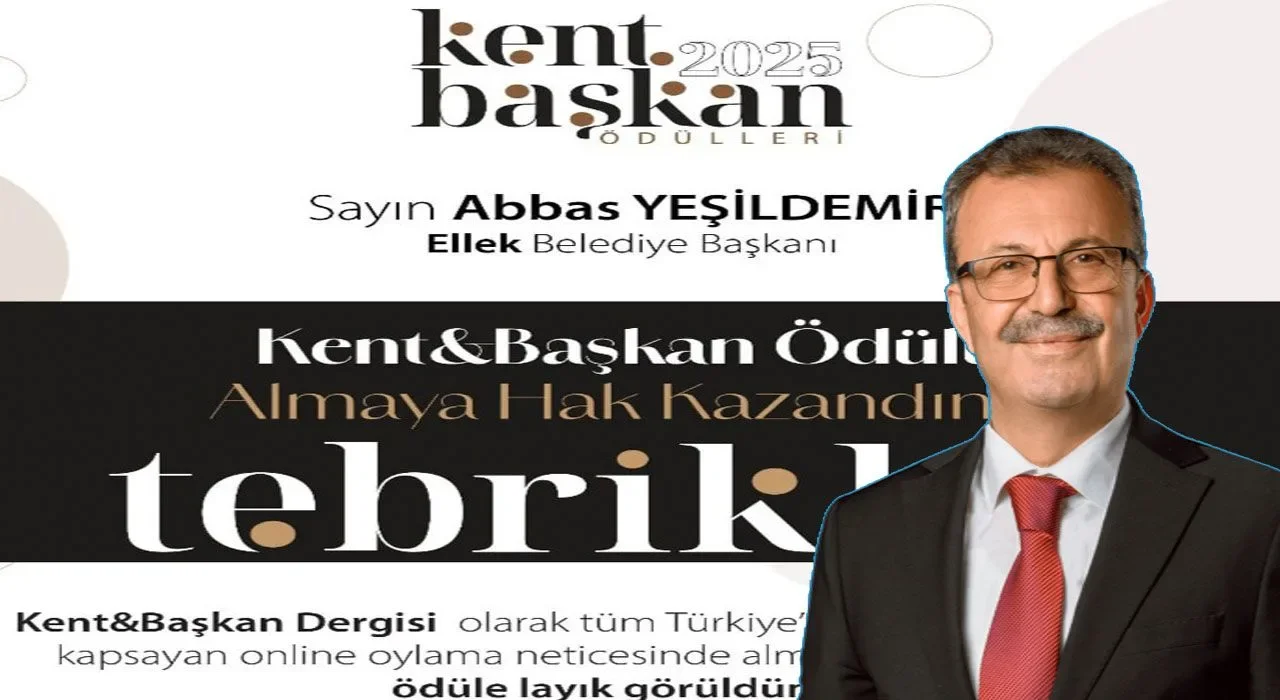 Başkan Abbas Yeşildemir Üst Üste İkinci Kez Ödül Aldı
