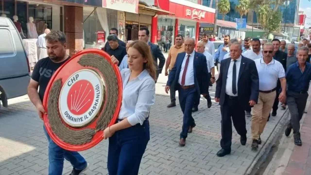 CHP Osmaniye’den 4-9 Eylül Kuruluş Haftası Töreni