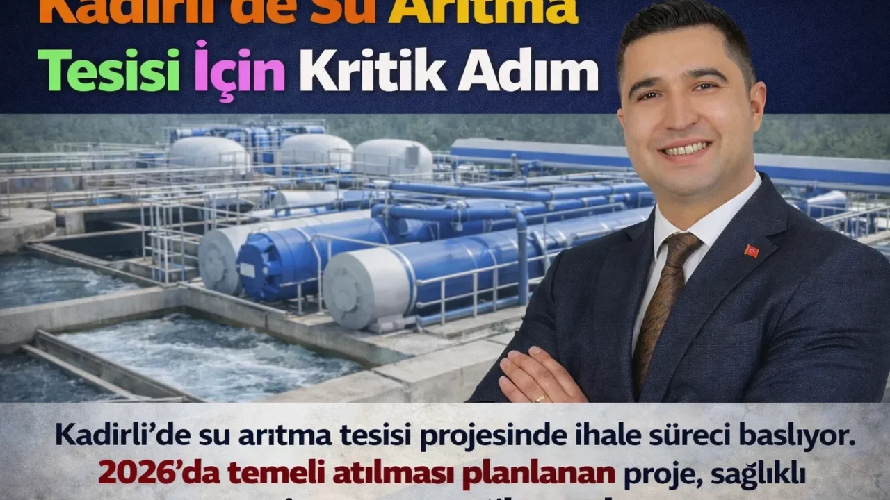 Kadirli’de Su Arıtma Tesisi İçin Kritik Adım