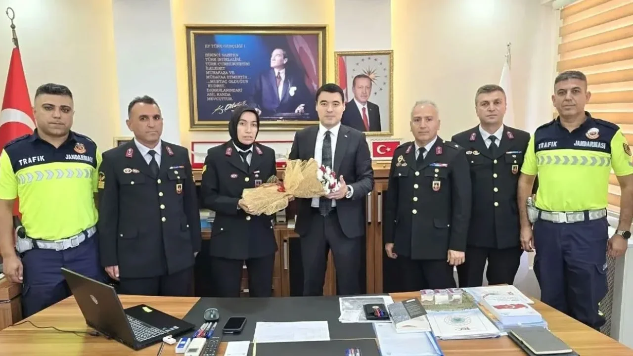 Kaymakam Volkan Özer’e Jandarma’dan Anlamlı Ziyaret