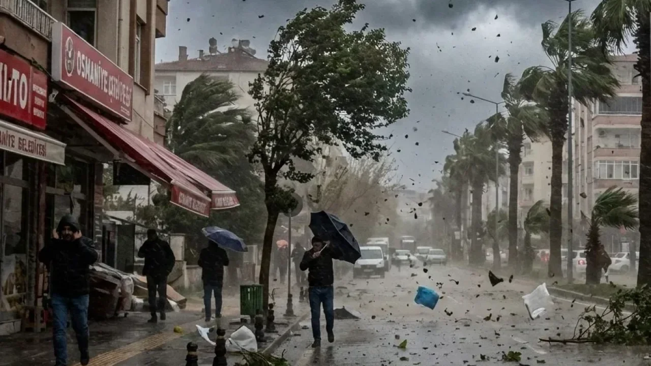 Meteoroloji Osmaniye İçin Kuvvetli Rüzgâr Dedi