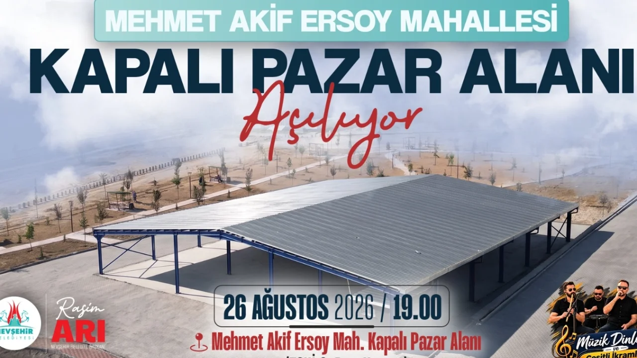 Nevşehir'de Kapalı Semt Pazarı Hizmete Açılıyor