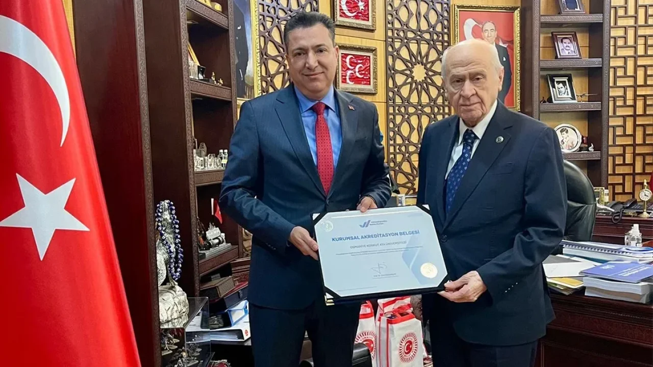 OKÜ Rektörü Uzun’dan Devlet Bahçeli’ye Ziyaret
