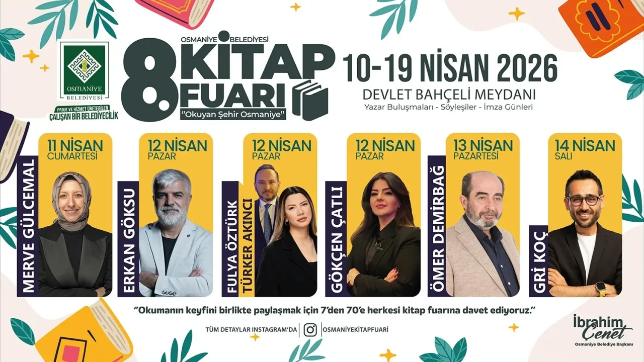 Osmaniye 8. Kitap Fuarı Kapılarını Açıyor