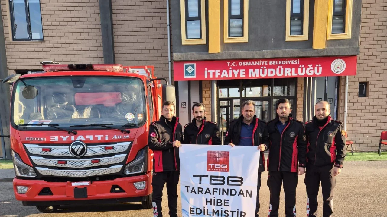 Osmaniye Belediyesi’ne Yeni İtfaiye Aracı Kazandırıldı