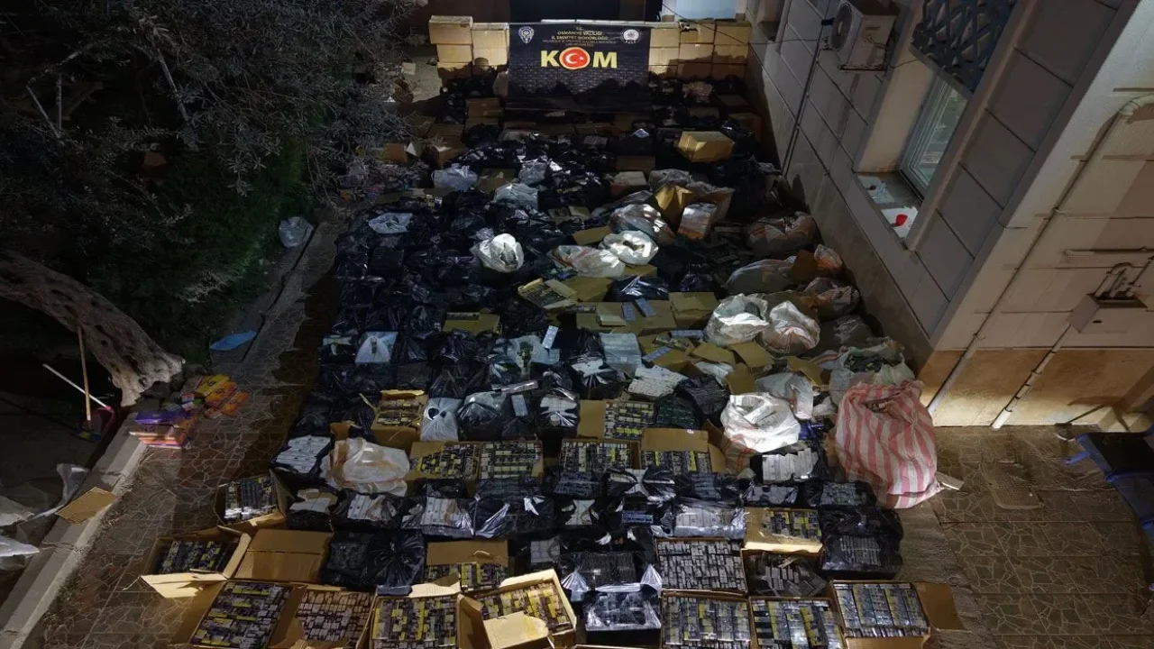Osmaniye’de 146.800 Paket Kaçak Sigara Ele Geçirildi