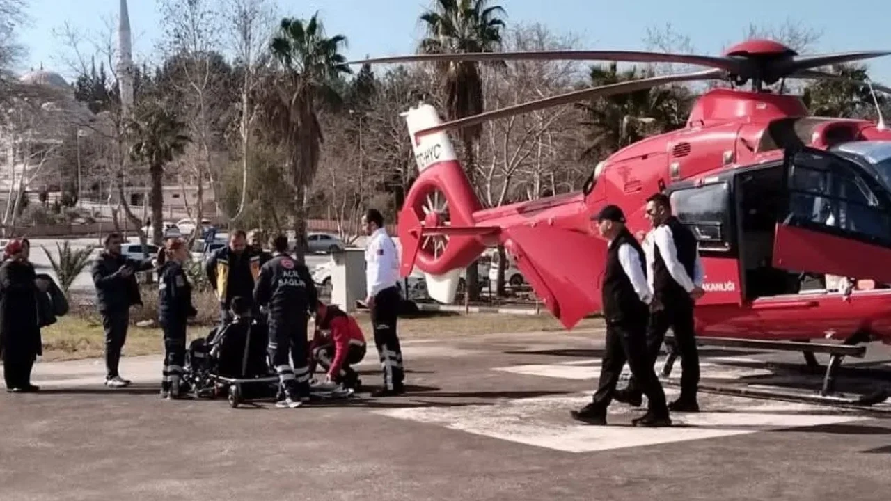 Osmaniye’de Çocuk Hasta Helikopterle Sevk Edildi