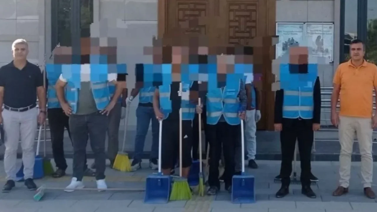 Osmaniye’de Hükümlüler Çevre Temizliği Yaptı