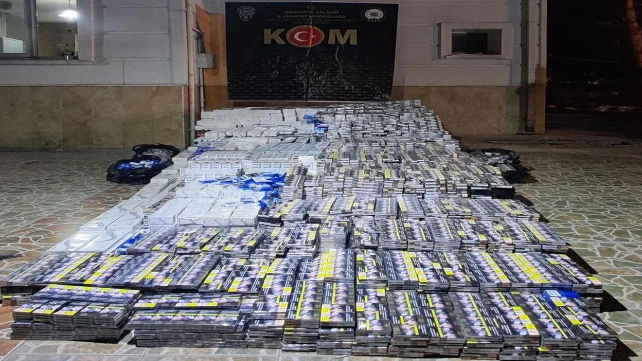 Osmaniye’de Kaçak Sigara Operasyonu: 44 Bin Paket Ele Geçti