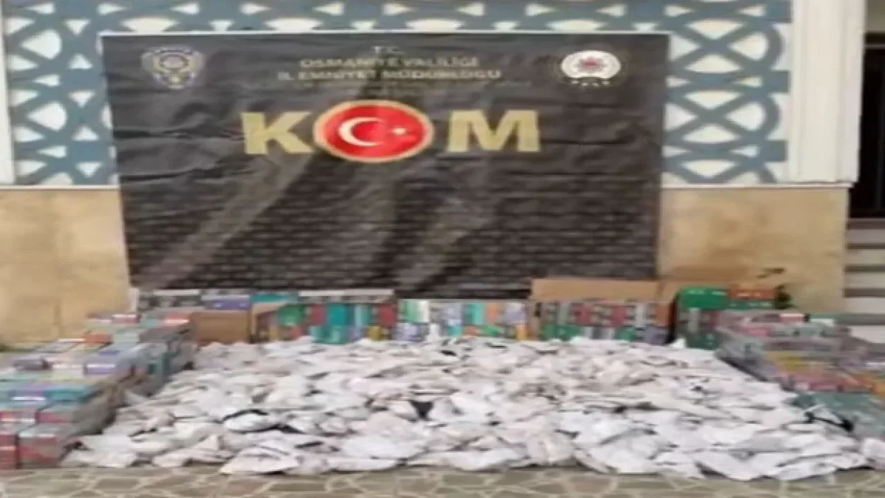 Osmaniye’de Kaçak Tütün Operasyonu: 1 Tutuklama