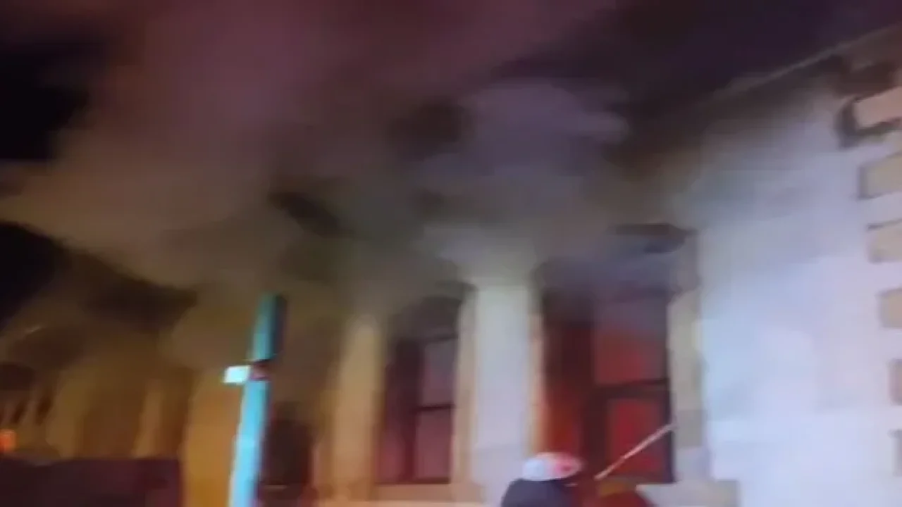Osmaniye’de Tarihi Okulda Yangın