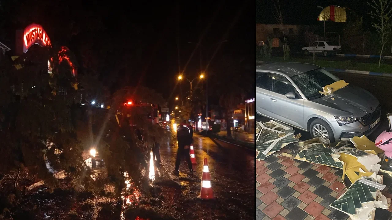 Osmaniye Düziçi’nde Fırtına Hayatı Olumsuz Etkiledi