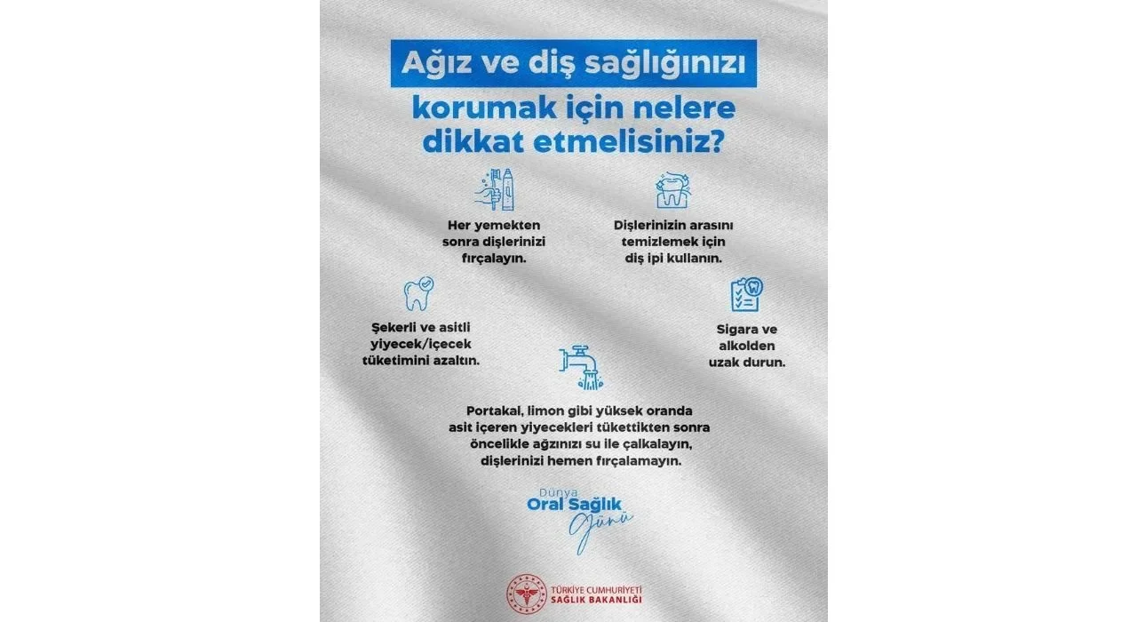 Osmaniye İl Sağlık Müdürlüğü’nden ağız sağlığı uyarısı