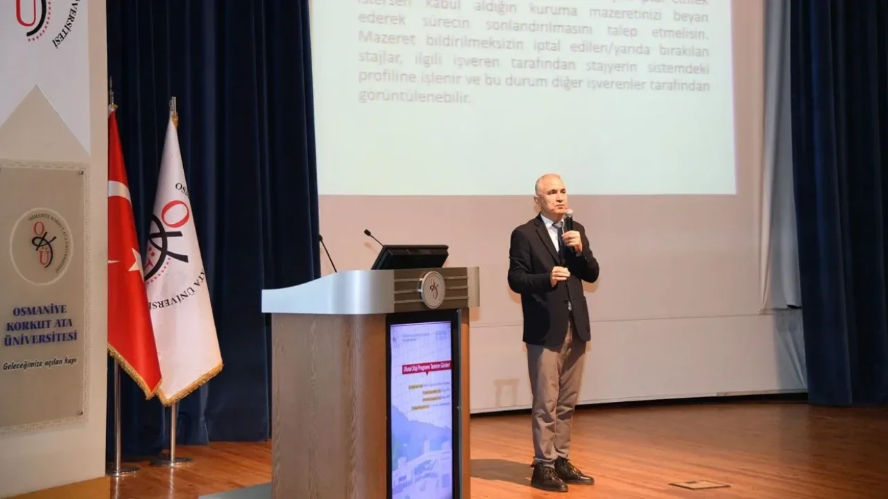 Osmaniye Korkut Ata Üniversitesi, Staj Programı Hakkında Bilgi Verdi