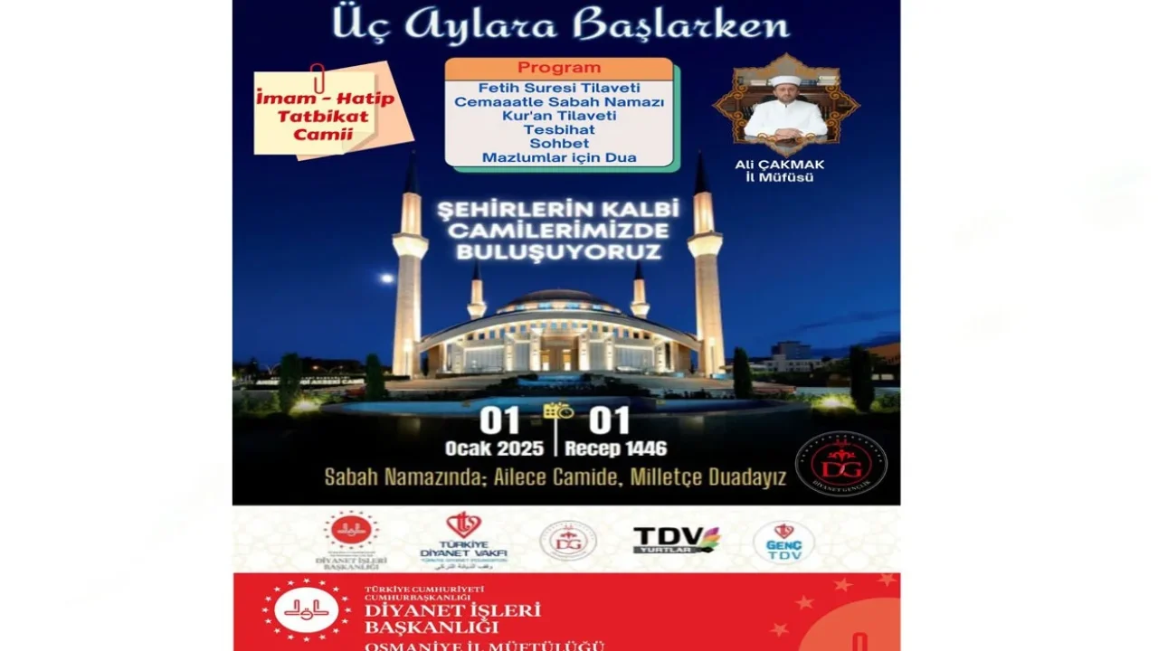 Osmaniye'de Yeni Yılın İlk Sabahı Cami Buluşması