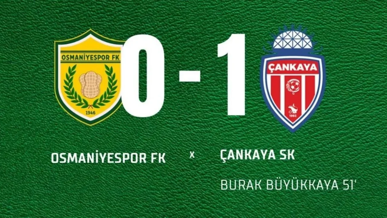 Osmaniyespor FK, Evinde 1-0 Mağlup Oldu