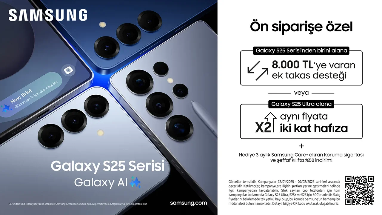 Samsung Galaxy S25 Serisi İçin Değişim ve Hafıza Yükseltme Kampanyası