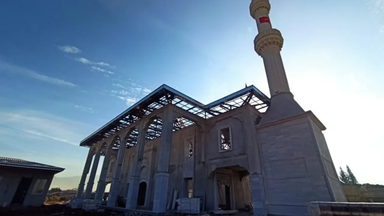 Şehitlik Camisi İnşaat Çalışmaları Hızla İlerliyor
