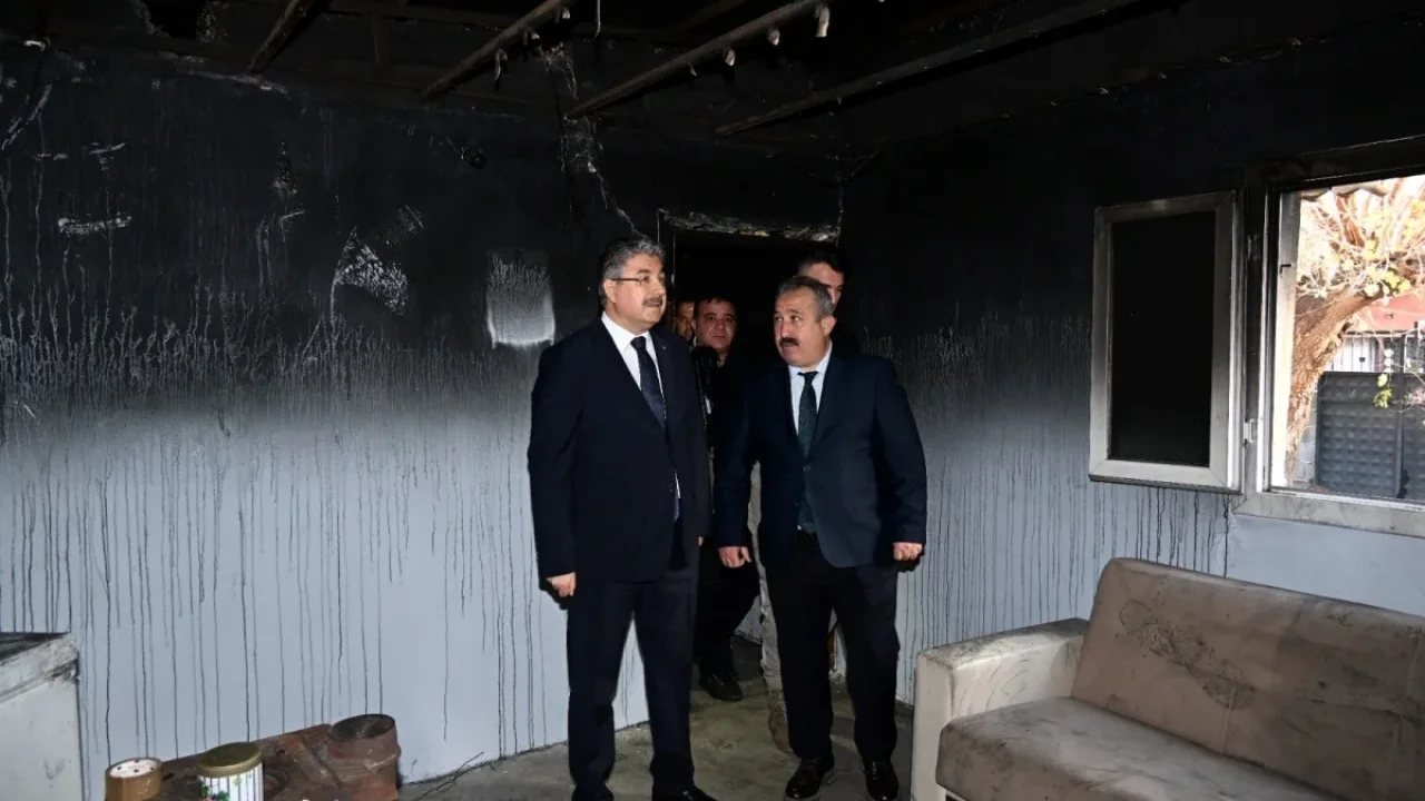 Vali Erdinç Yılmaz, Yangınzedeleri Ziyaret Etti
