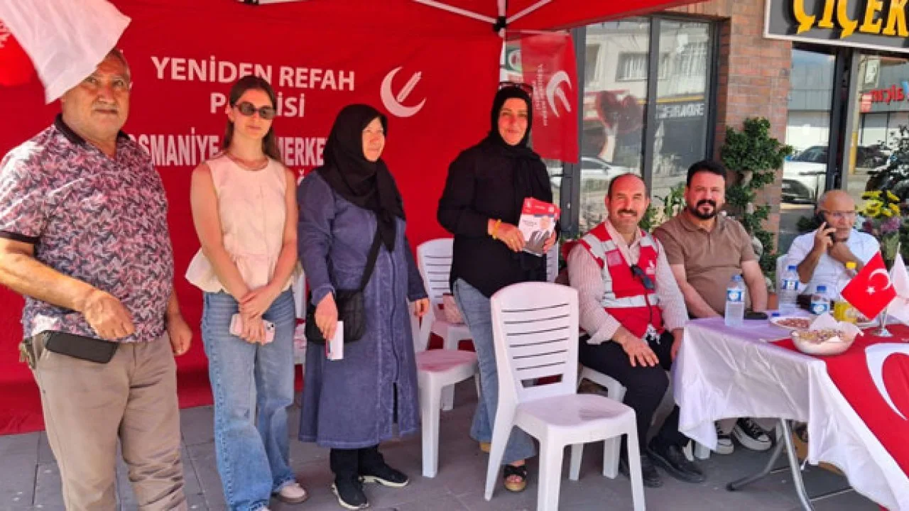 Yeniden Refah Partisi Osmaniye'de Stant Kurdu