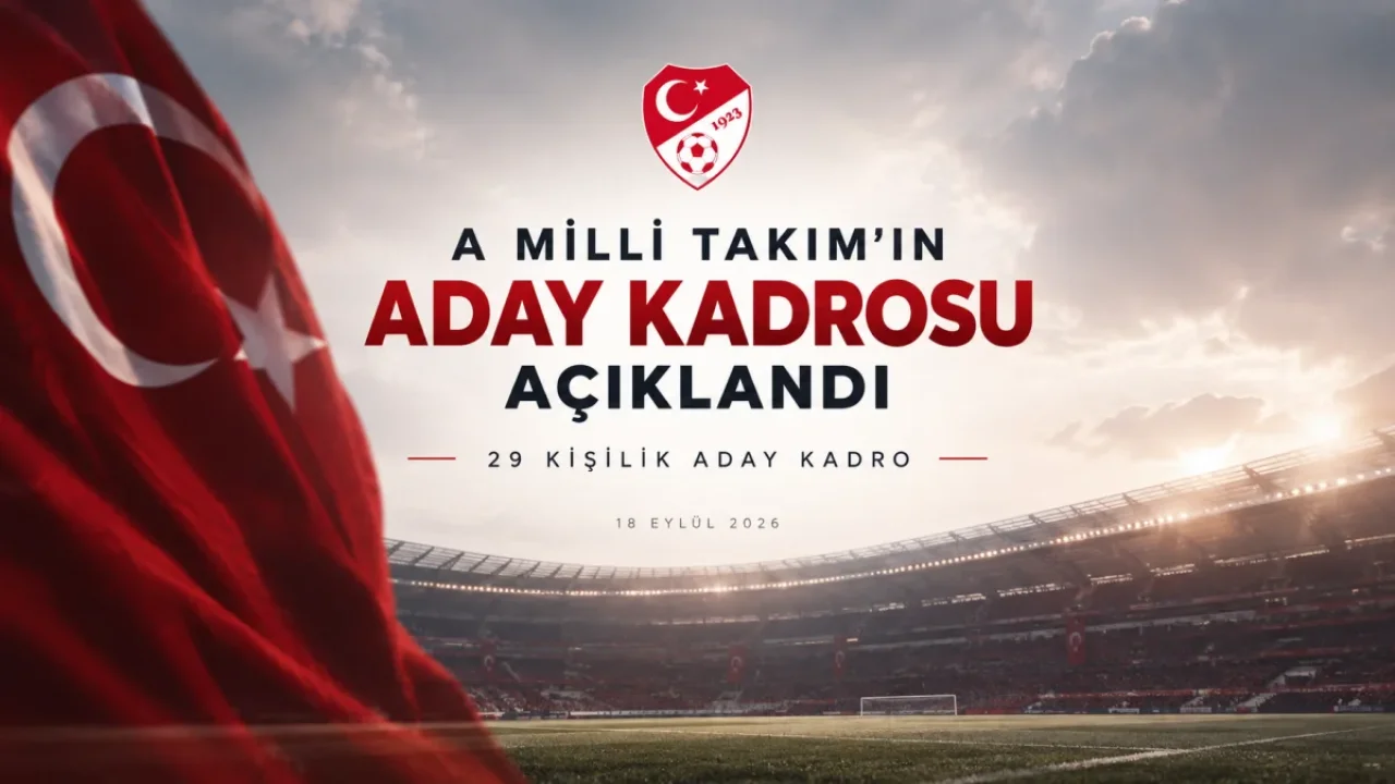 A Milli Takım aday kadrosu açıklandı, 4 isim ilk kez.