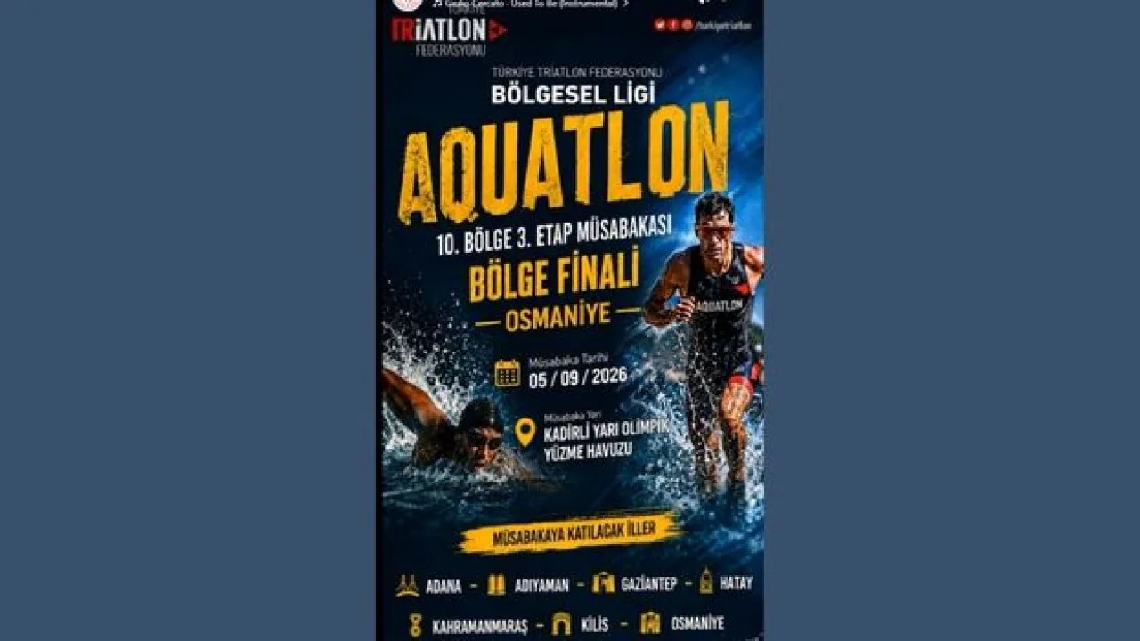 Aquatlon Bölge Finali Kadirli’de Yapılacak