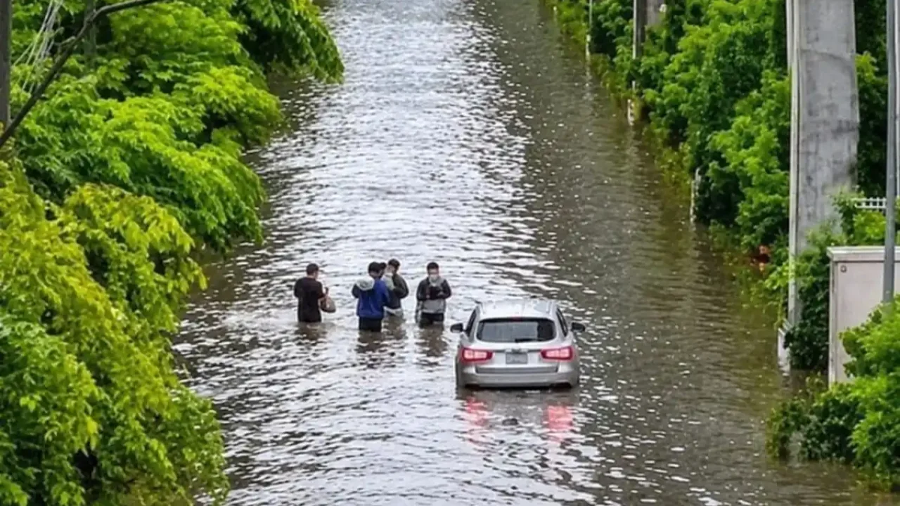 Bangkok'ta sel alarmı: Binlerce kişi tahliye edildi