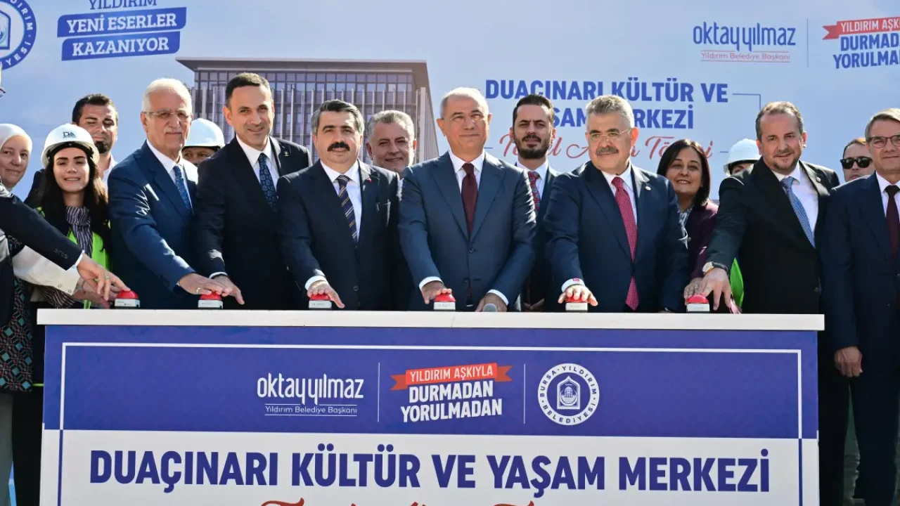 Bursa Yıldırım'da 2 milyarlık dev projede ilk harç döküldü