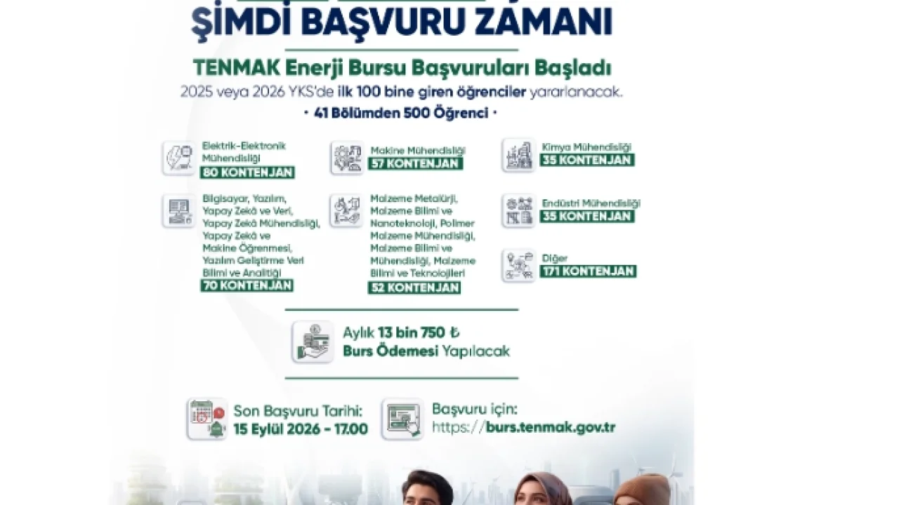 Enerji Başarı Bursu Başvuruları Öğrenciler İçin Başladı