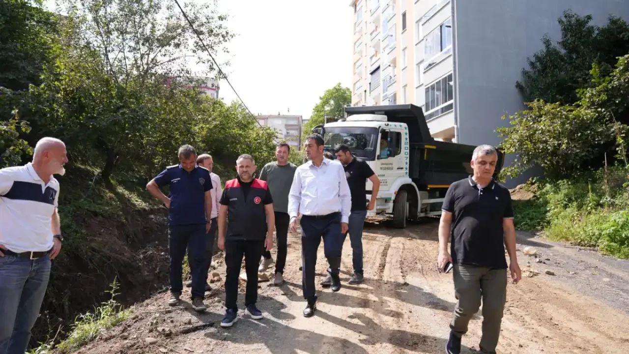 Giresun'da yağmurdan etkilenen vatandaşlara destek