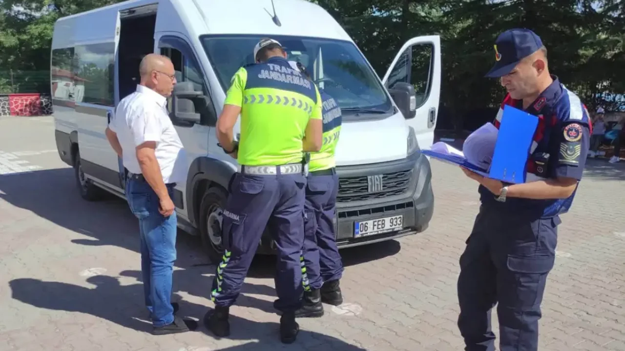 Güdül’de öğrenci servislerine denetim