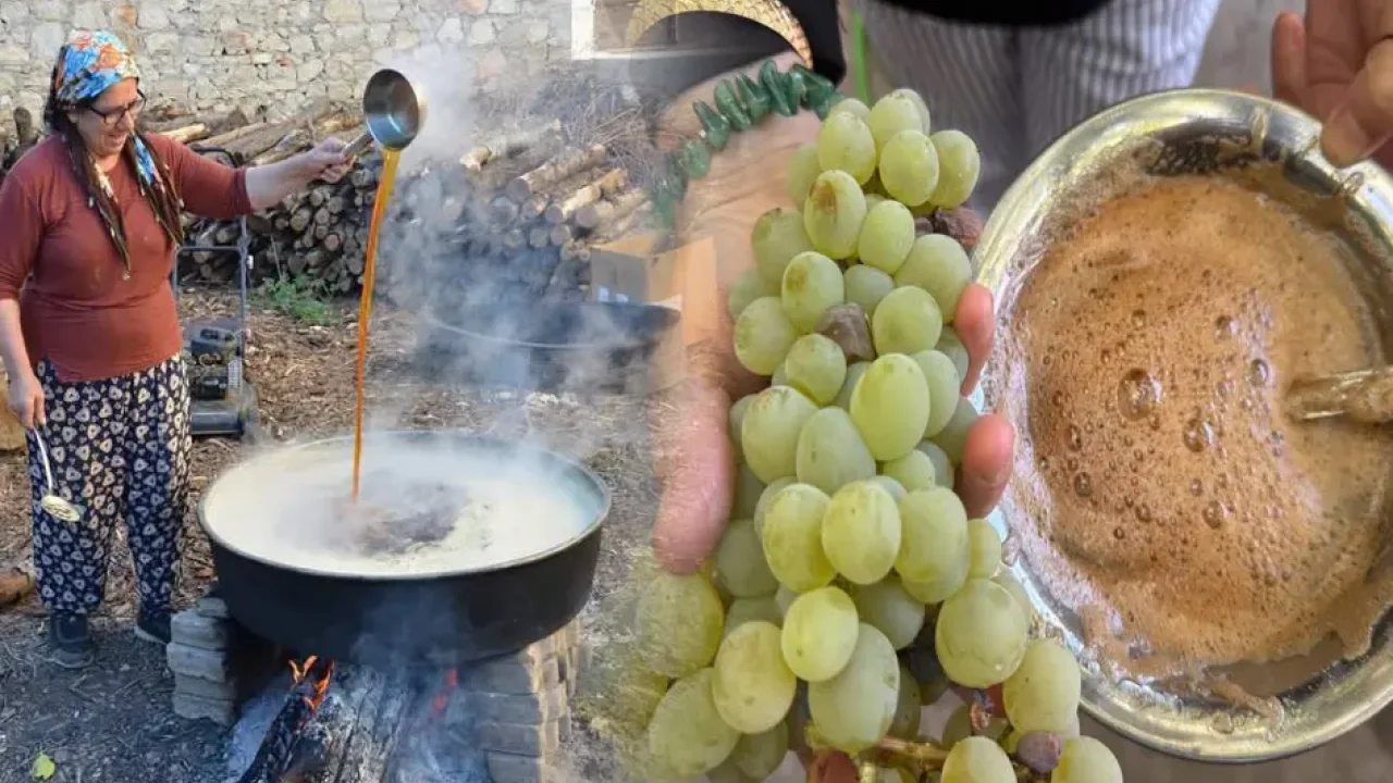 İbradı bağ bozumu başladı: Geleneksel pekmez üretiliyor