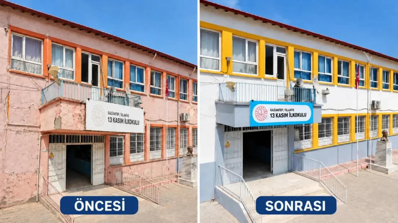 İslahiye okullarına bakım desteği hızla devam ediyor