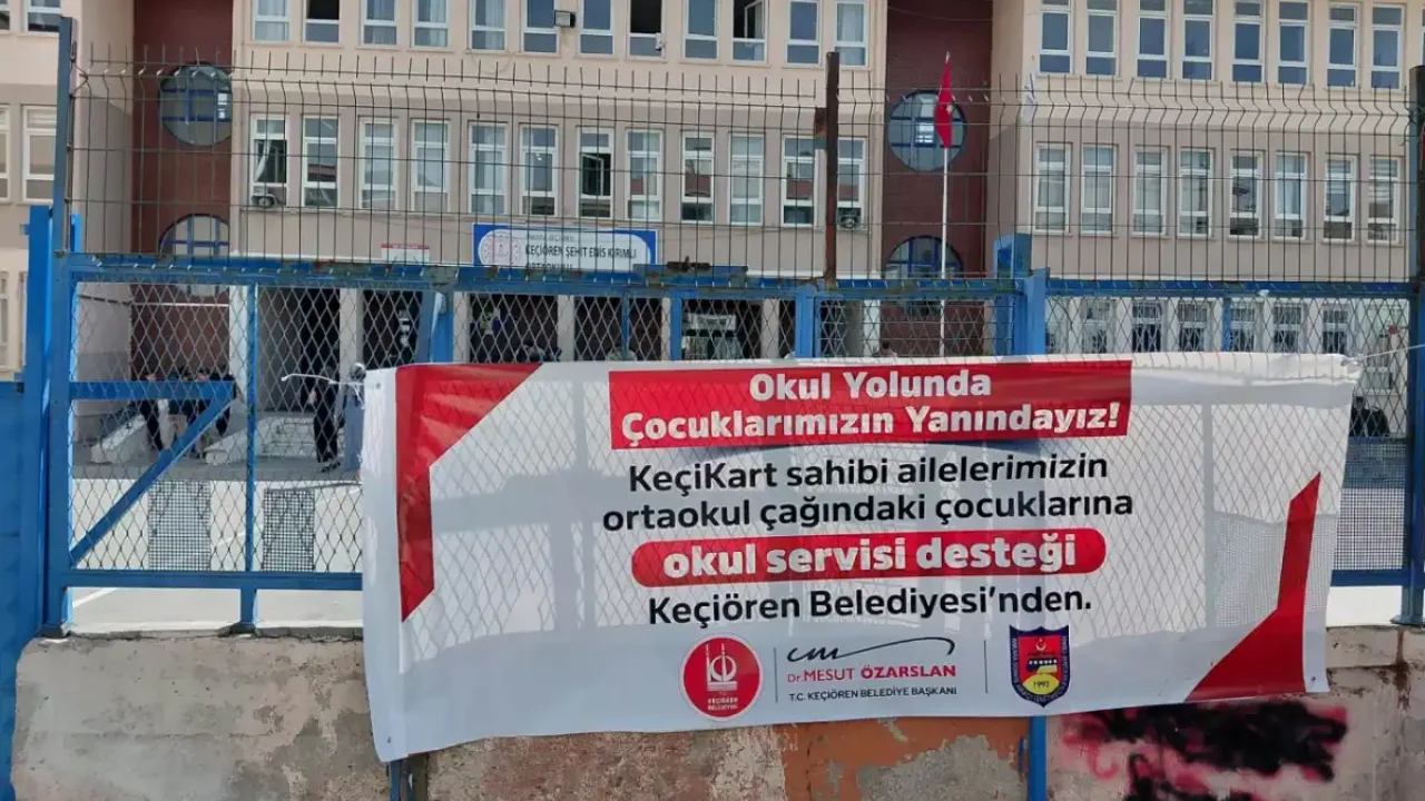 Keçiören’de öğrencilere servis desteği