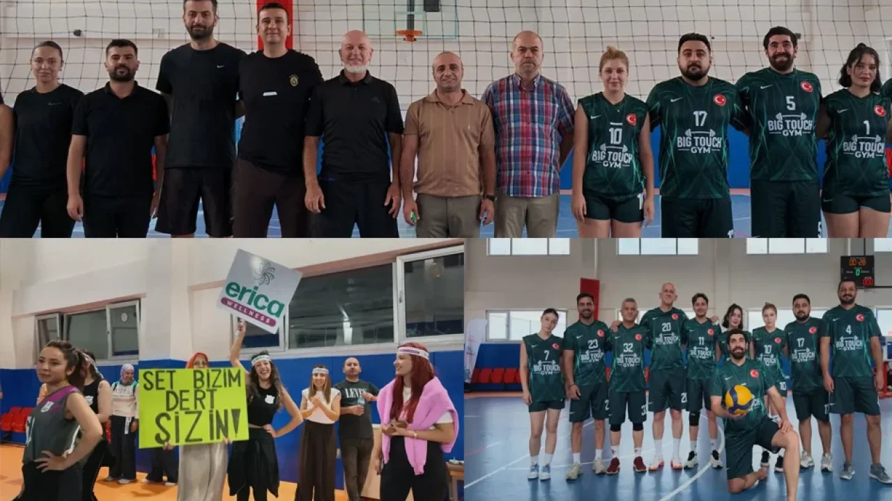 Sağlık-Sen Isparta’da voleybol heyecanı başladı