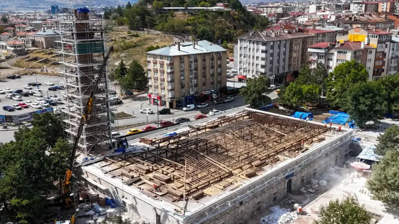 Sivas Ulu Cami’de restorasyon çalışması sürüyor