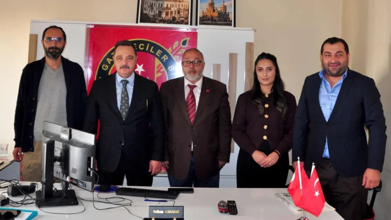 TİMBİR Heyetinden Kars Gazeteciler Birliği'ne ziyaret