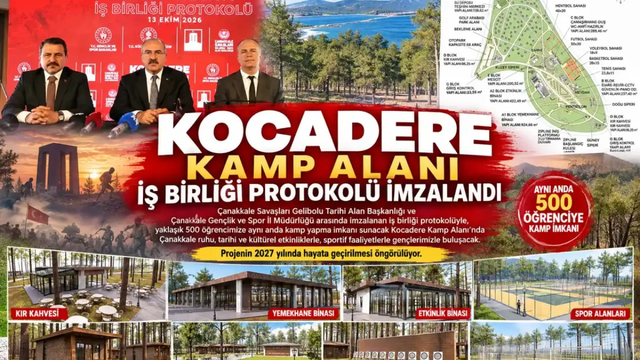 Çanakkale’de 500 kişilik gençlik kampı kuruluyor
