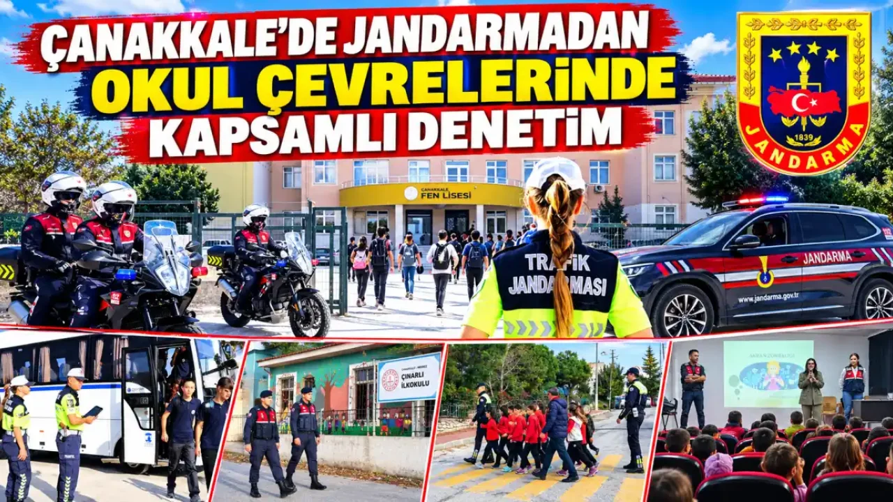 Çanakkale okul çevrelerinde güvenlik denetimleri