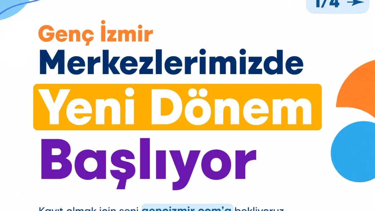 Genç İzmir Eğitim Programlarında Yeni Dönem Başlıyor