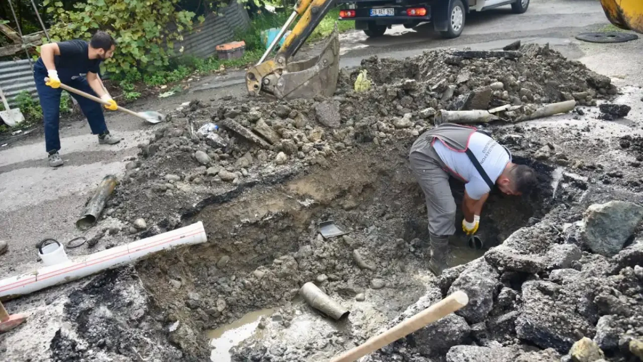 Giresun şehir içinde bakım onarım çalışmalarına devam