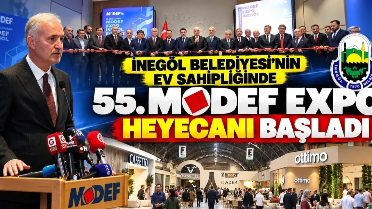 İnegöl Mobilya Fuarı 55. Kez Kapılarını Açtı