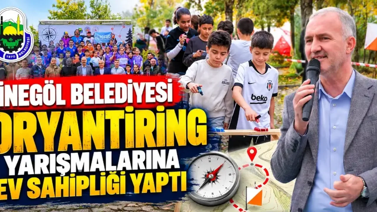 İnegöl Oryantiring Yarışmaları heyecanla yapıldı