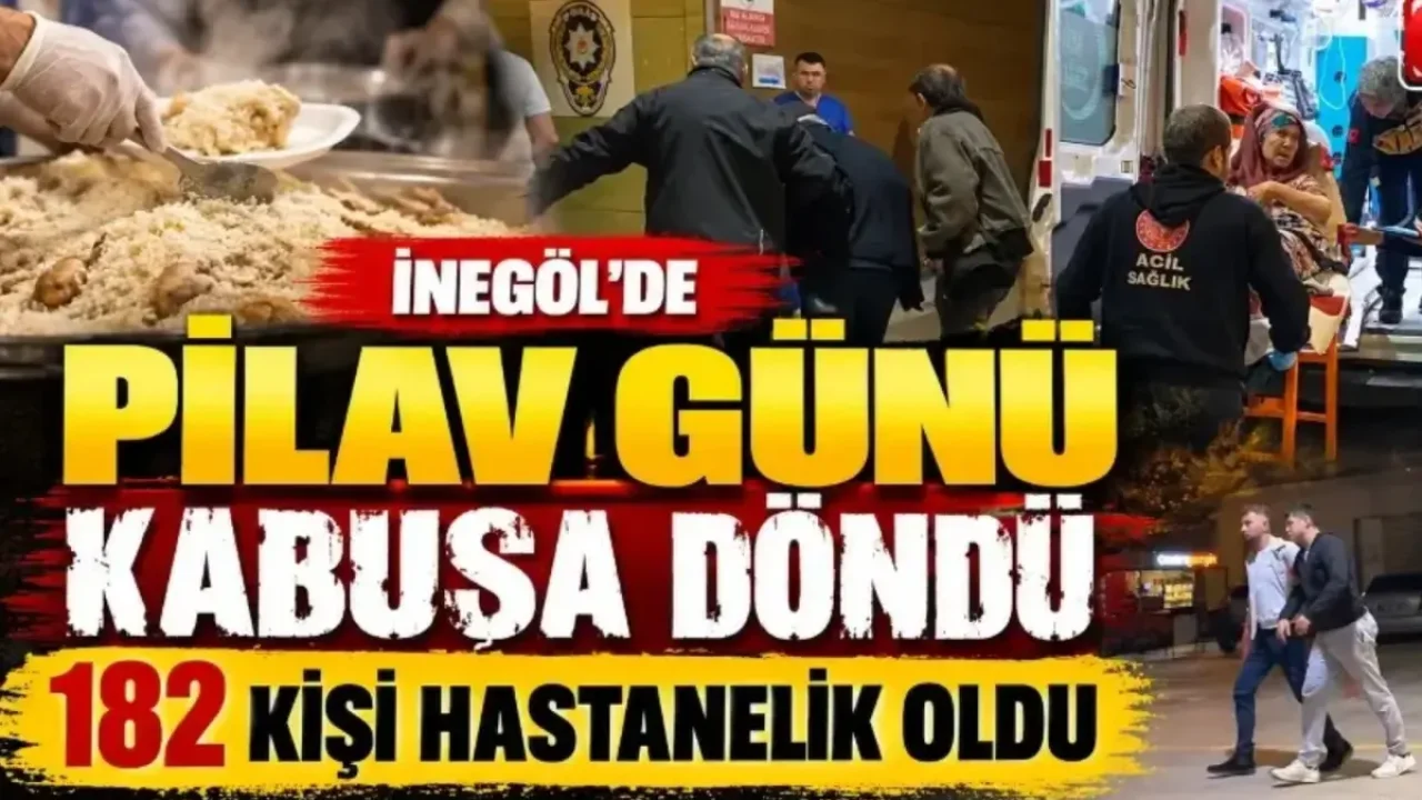 İnegöl pilav günü etkinliğinde zehirlenme şüphesi