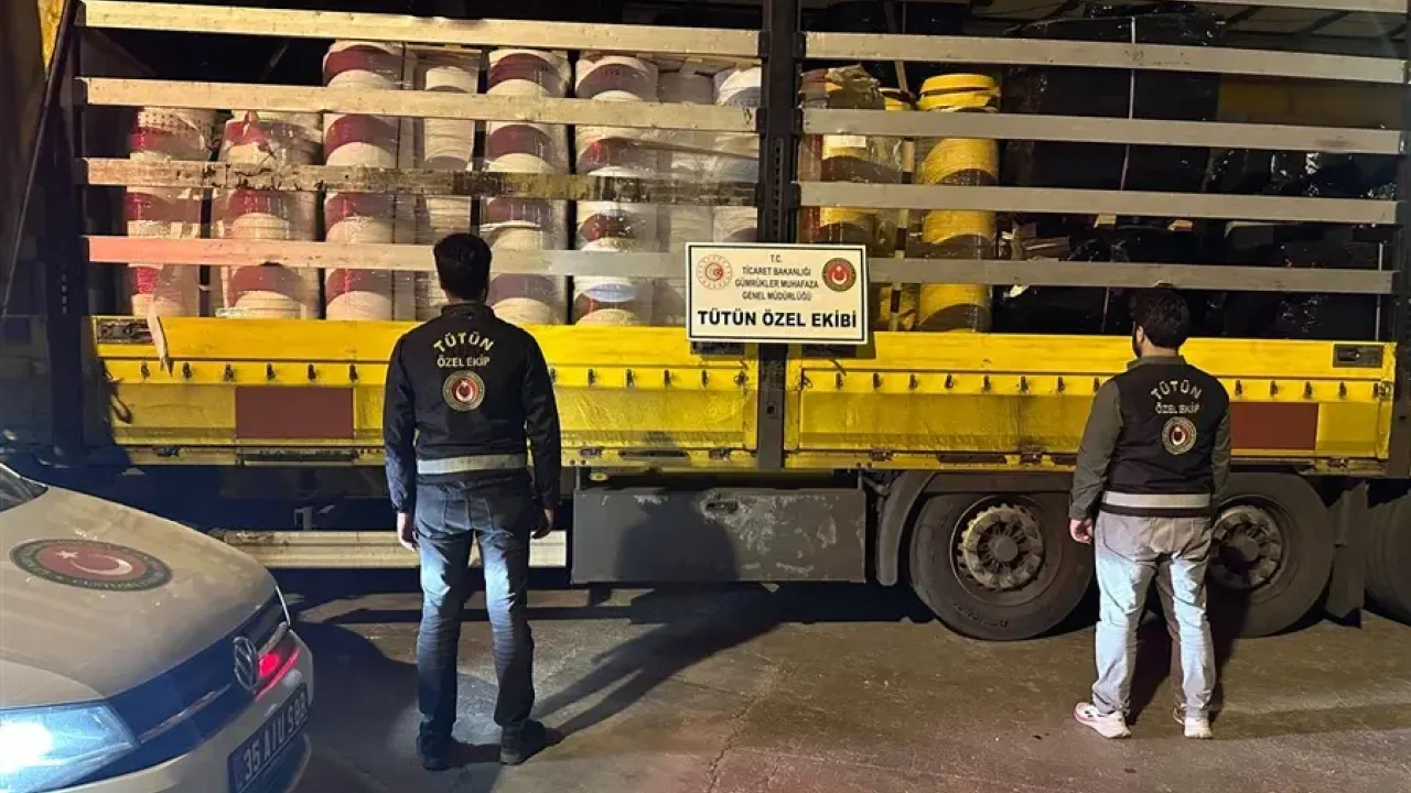 Kaçak tütün operasyonu İzmir'de 125 milyona ulaştı