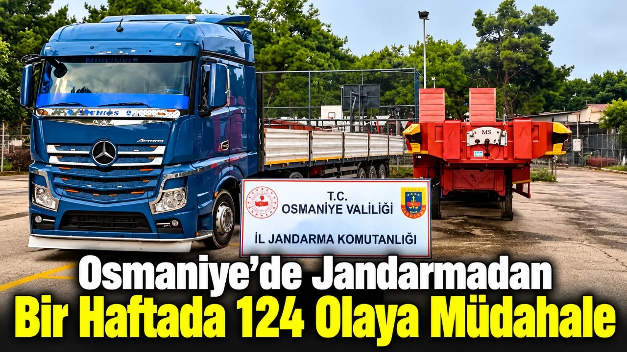Osmaniye’de Jandarmadan Bir Haftada 124 Olaya Müdahale