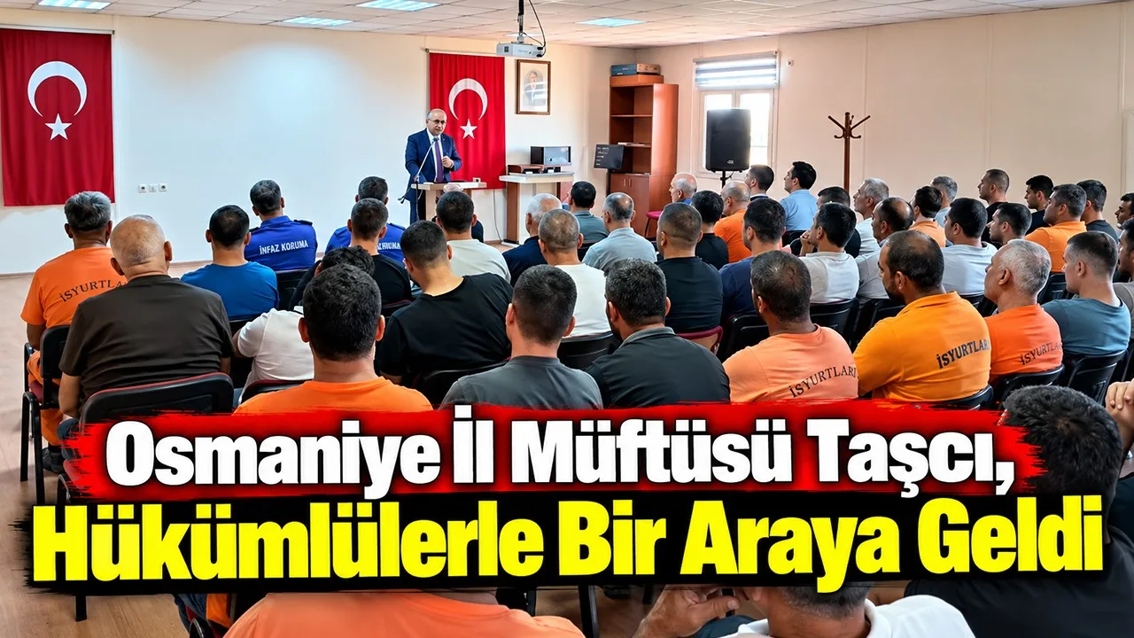 Osmaniye İl Müftüsü Taşcı, Hükümlülerle Bir Araya Geldi