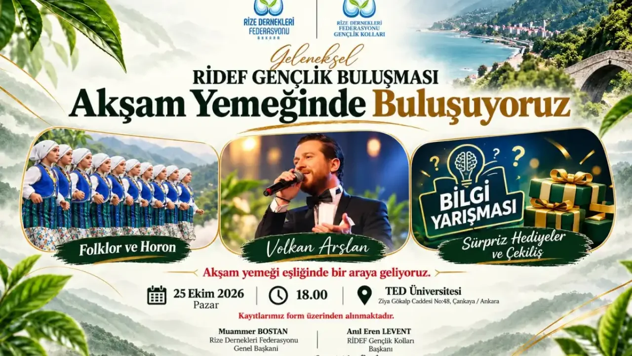 Rizeli üniversiteliler RİDEF buluşmasında birleşiyor