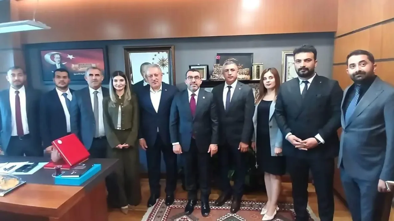 Sağlık-Sen heyetinden Milletvekili Çalkın'a ziyaret